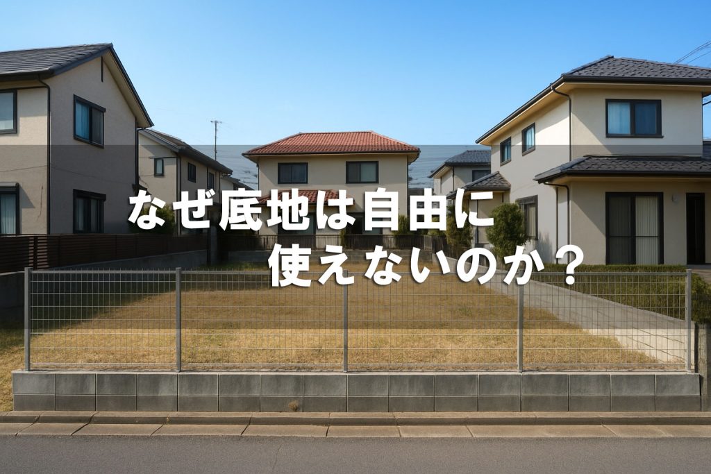 なぜ底地は自由に使えないのか？