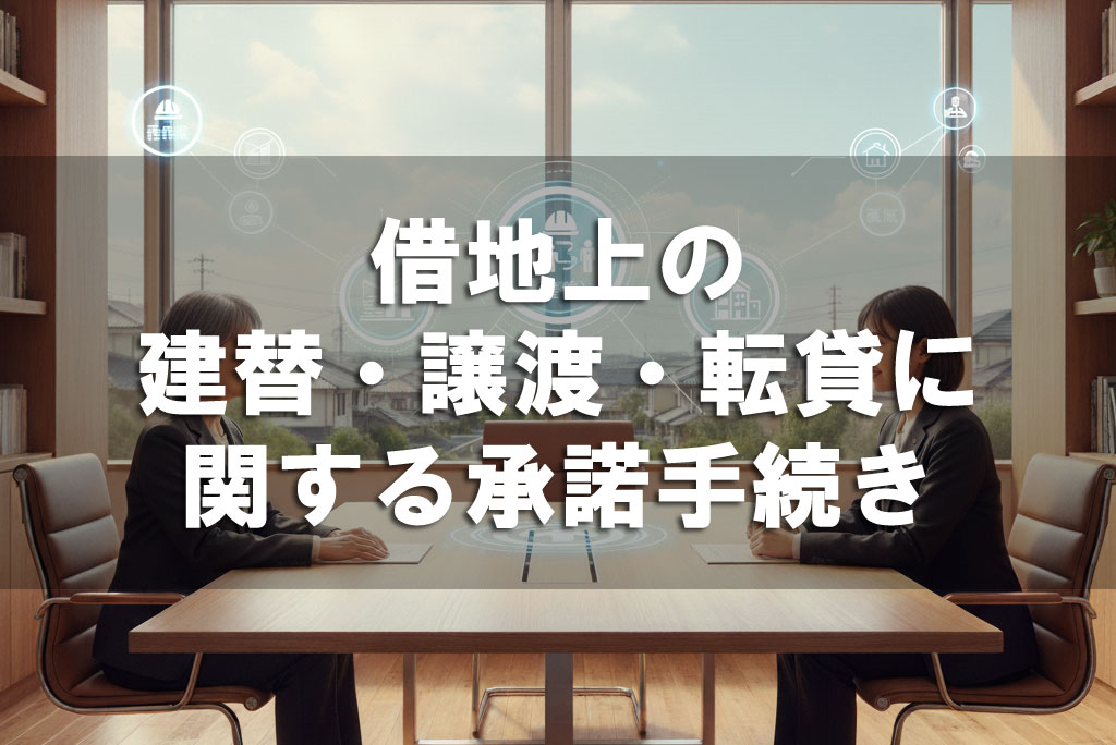 借地上の建替・譲渡・転貸に関する承諾手続き