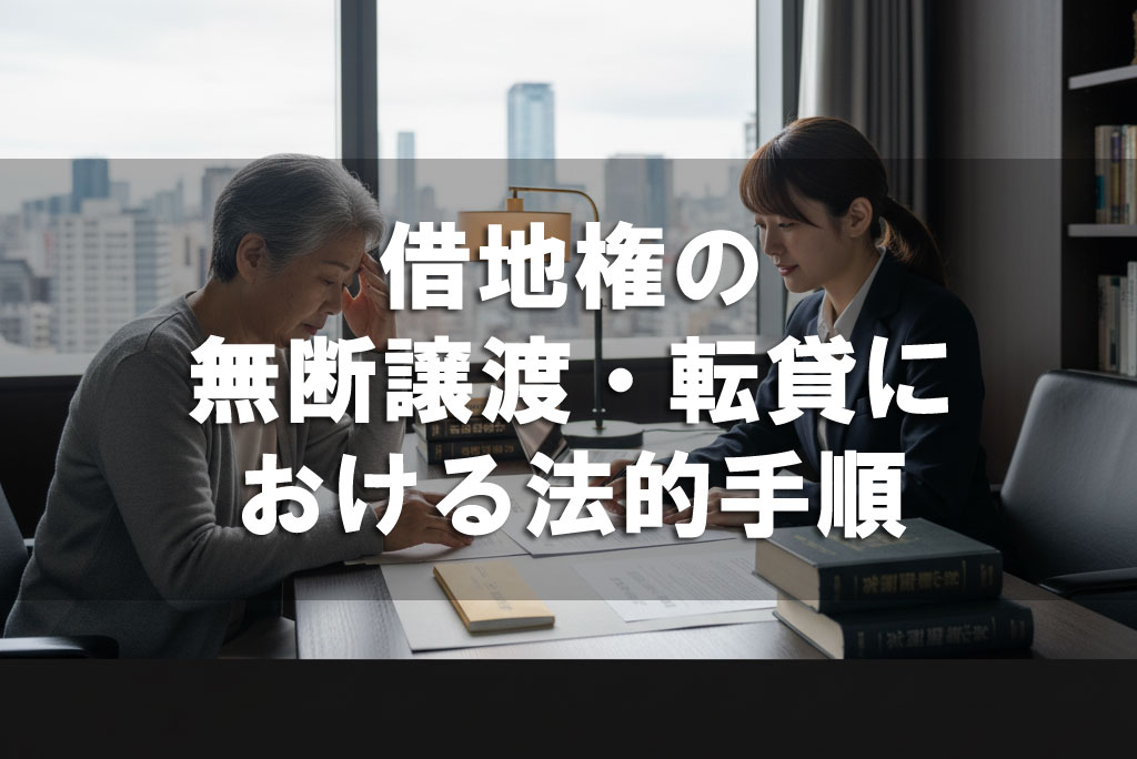 借地権の無断譲渡・転貸における法的手順