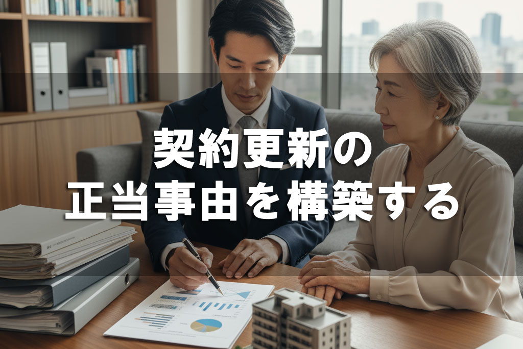 契約更新の正当事由を構築する