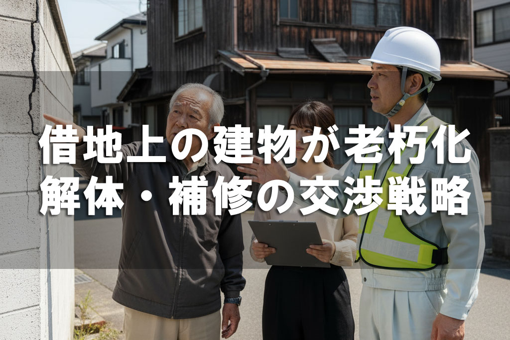 借地上の建物が老朽化！解体・補修の交渉戦略
