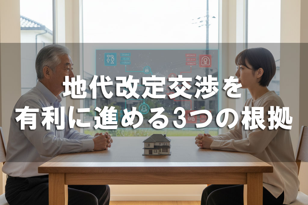地代改定交渉を有利に進める3つの根拠