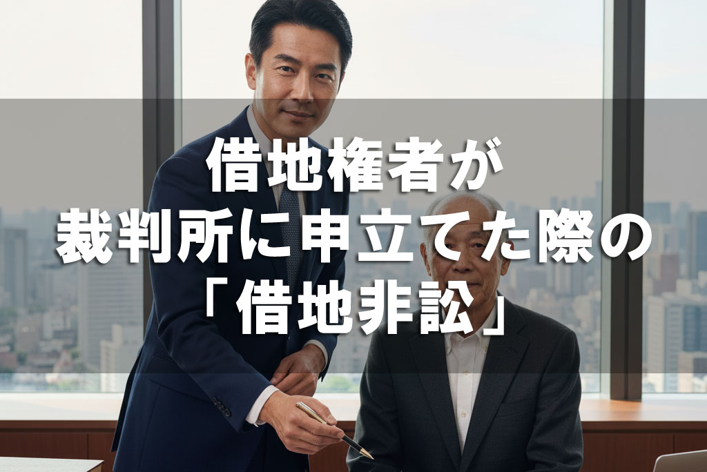 借地権者が裁判所に申立てた際の「借地非訟」