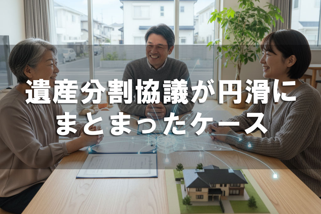遺産分割協議が円滑にまとまったケース