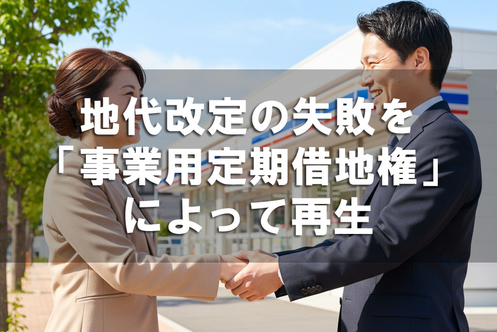 地代改定の失敗を「事業用定期借地権」によって再生