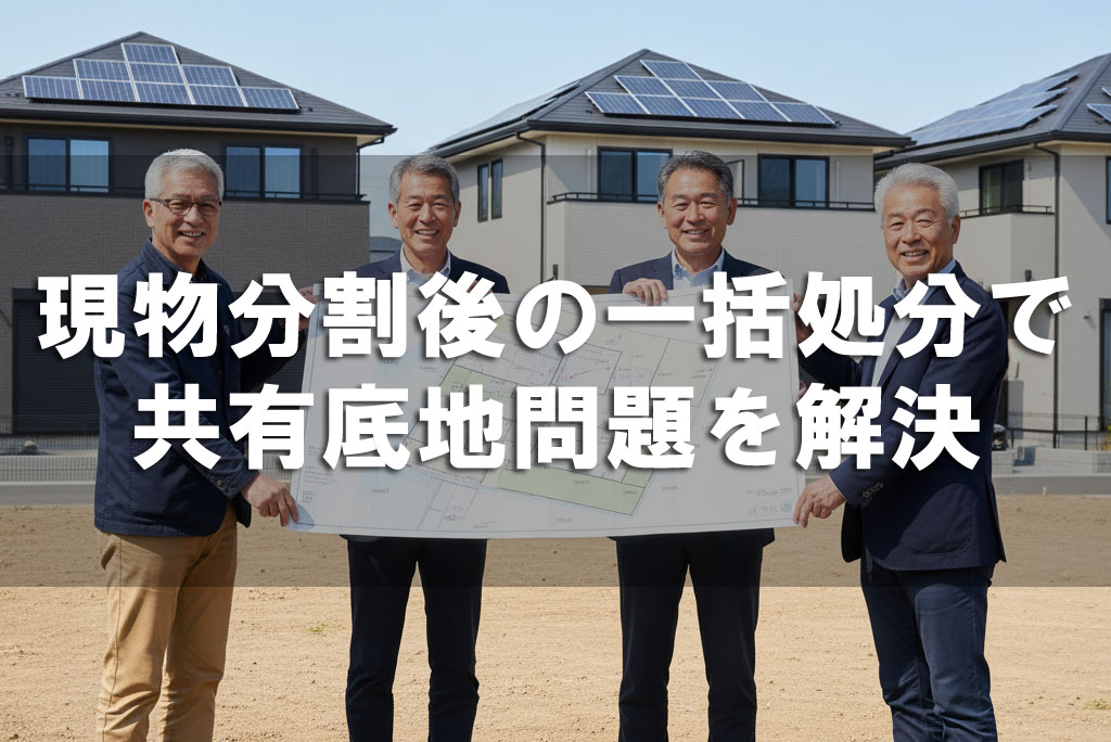 「現物分割後の一括処分」で共有底地問題を解決