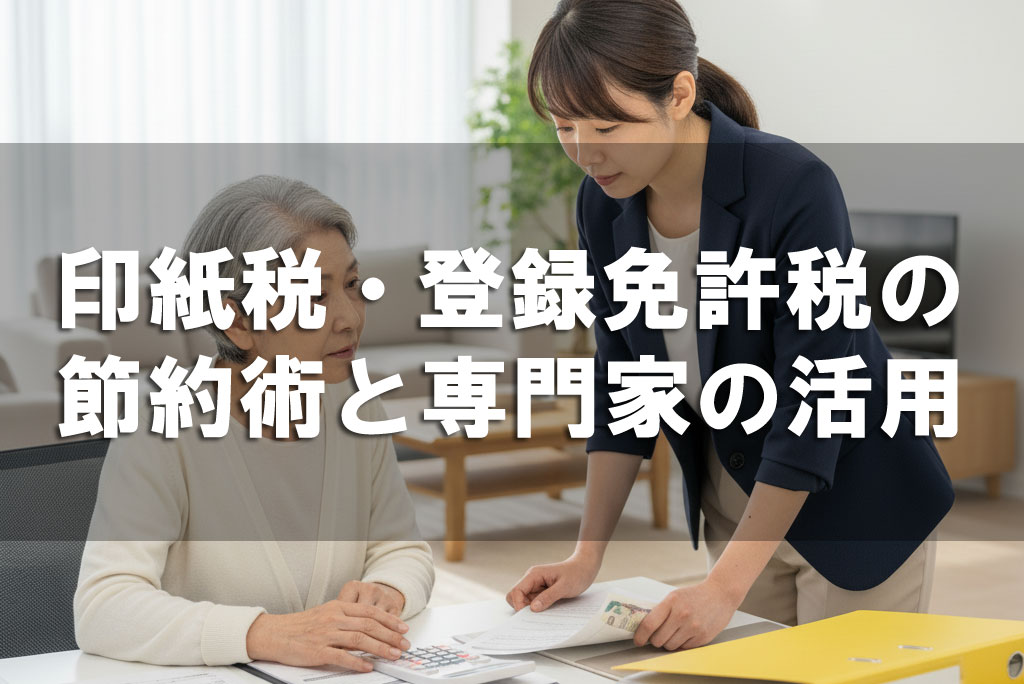 印紙税・登録免許税の節約術と専門家の活用