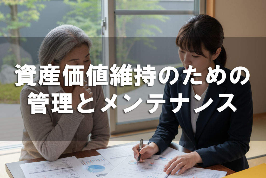 資産価値維持のための管理とメンテナンス