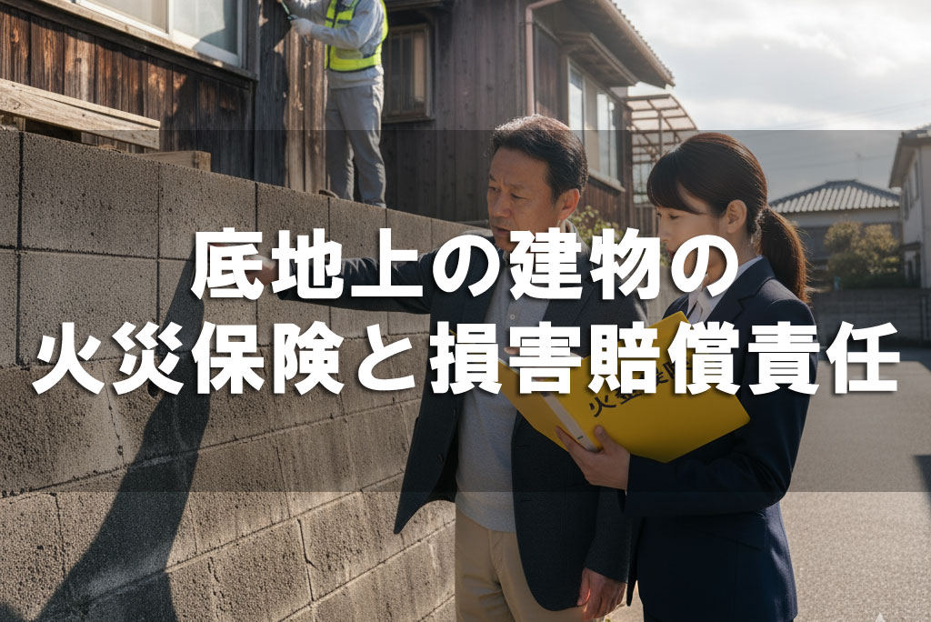 底地上の建物の火災保険と損害賠償責任