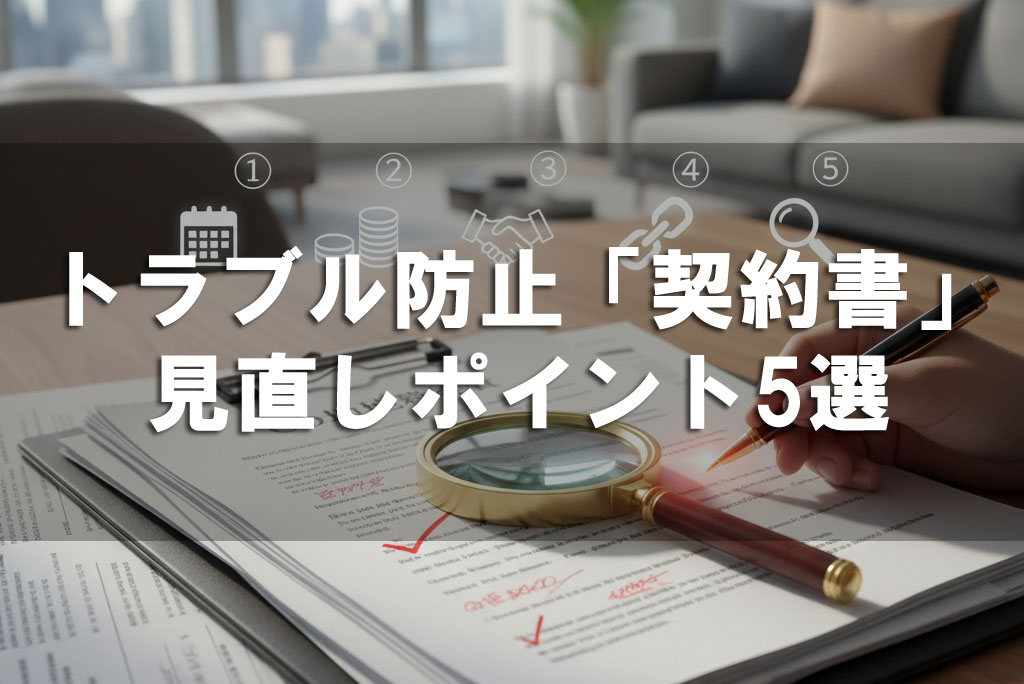 トラブル防止「契約書」見直しポイント5選