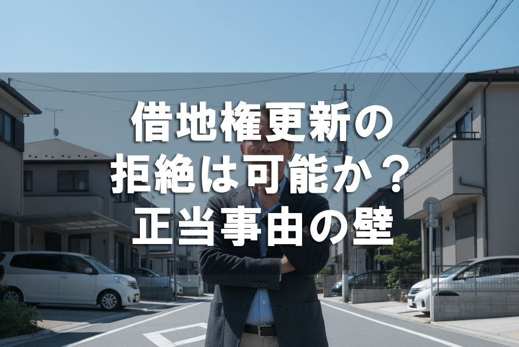 借地権更新の拒絶は可能か？正当事由の壁