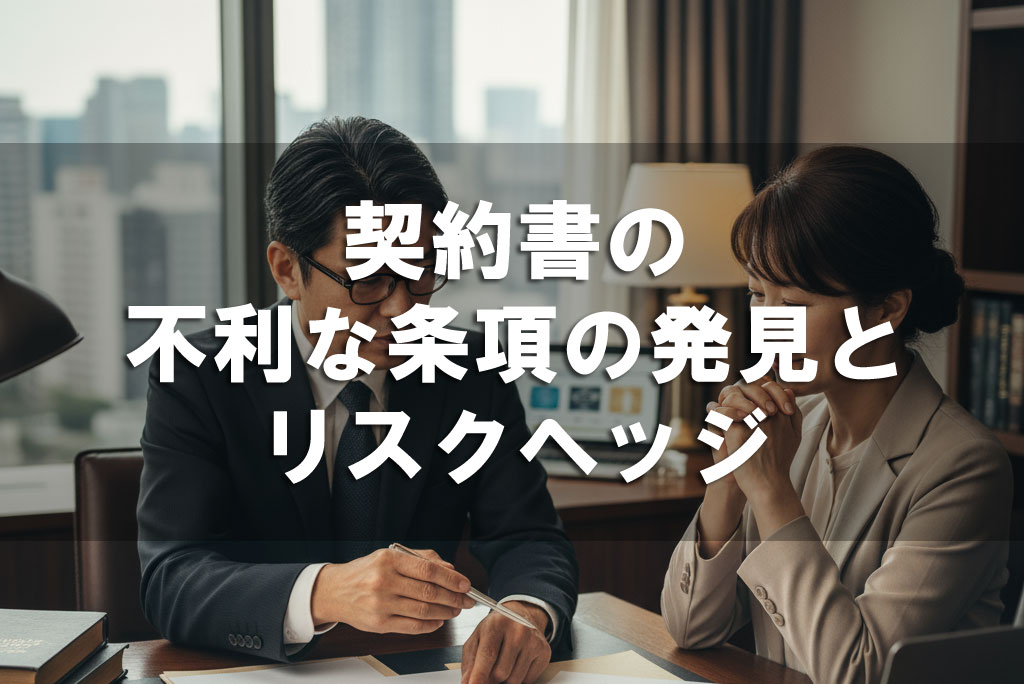 契約書の不利な条項の発見とリスクヘッジ