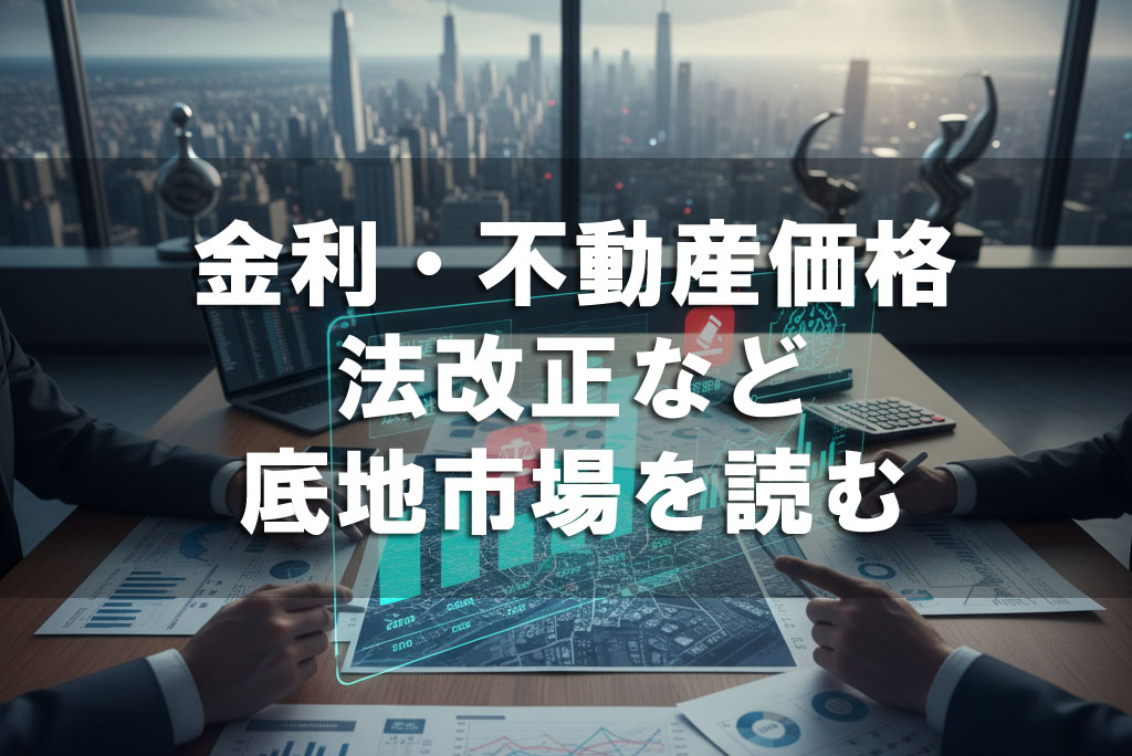 金利・不動産価格・法改正など底地市場を読む