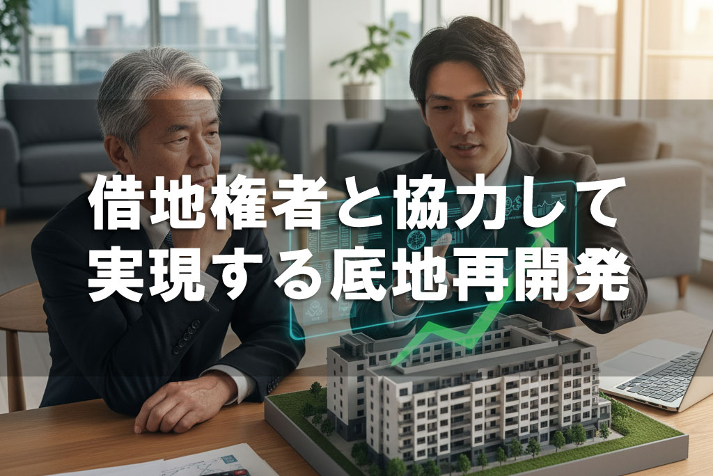 借地権者と協力して実現する底地再開発
