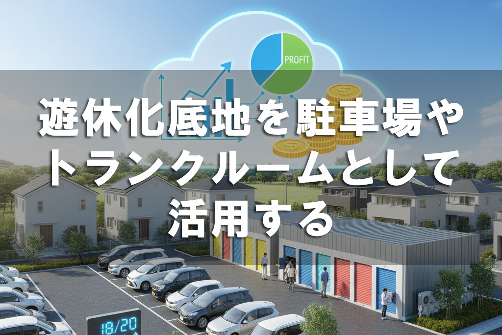 遊休化底地を駐車場・トランクルームとして活用